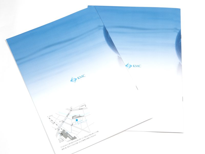 コンサルタント会社の会社案内パンフレット・裏面デザイン