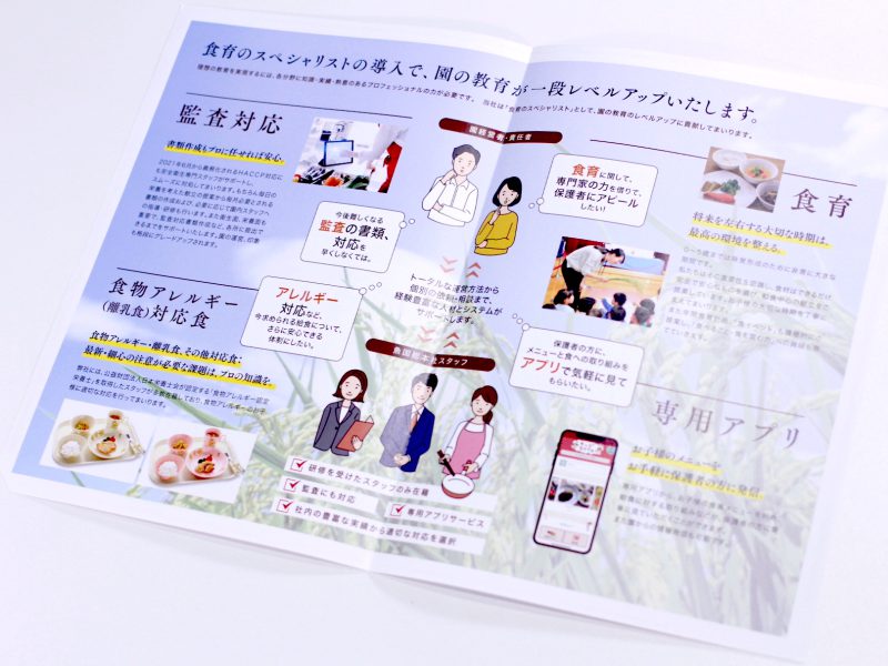 パンフレット中面デザイン