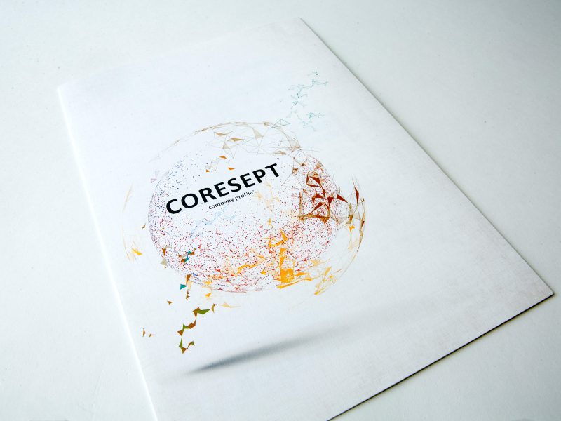 マーケティング会社の会社案内パンフレット・表紙デザイン