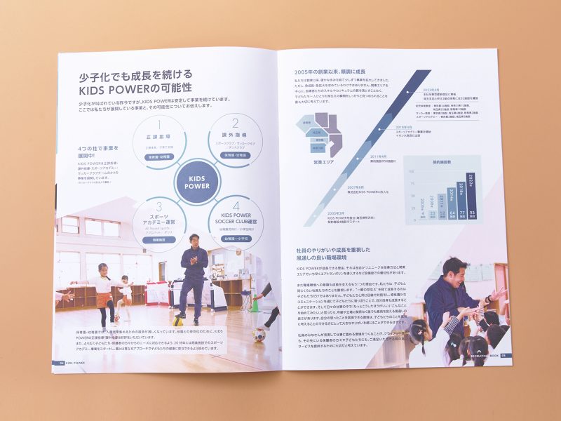 スポーツ施設採用パンフレット中面